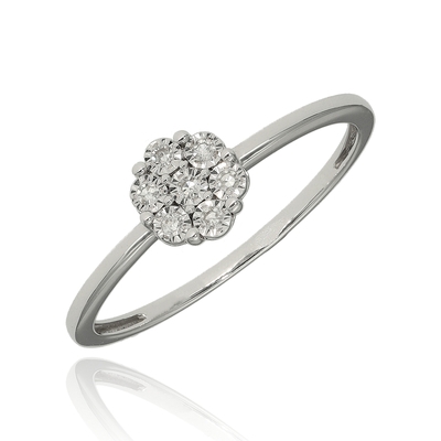 Fehér arany gyűrű 55-ös méret (JR11325W15-55)